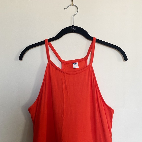 Old Navy Red-Orange Halter Maxi Dress | Size M - Picture 4 of 4